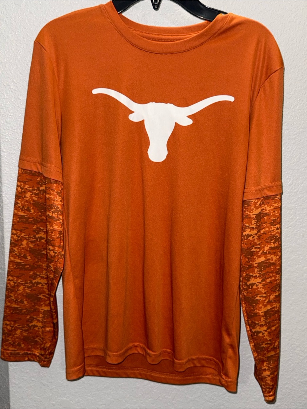 Longhorn Apparel Orange Crewneck Tee with White Logo
